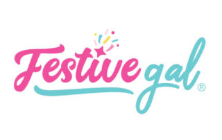 Festive Gal logo for Aurora based custom party supplies designer